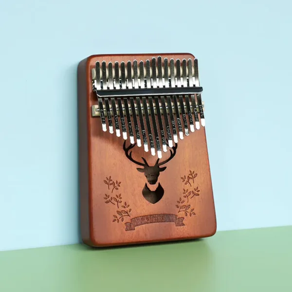 17-Key Bamboo Forest Deer Kalimba Thumb Piano