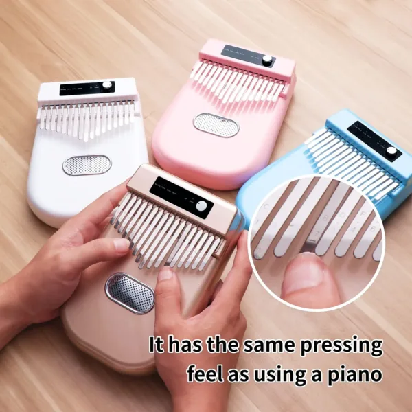17-Key Electronic Kalimba Thumb Piano with Bluetooth - Image 5