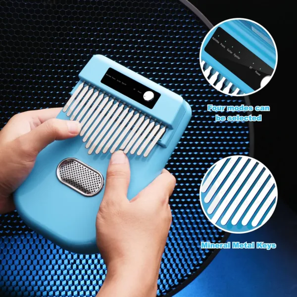 17-Key Electronic Kalimba Thumb Piano with Bluetooth - Image 9