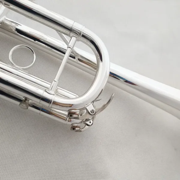 Professional C-Key Trumpet with Silver Plating - Image 8