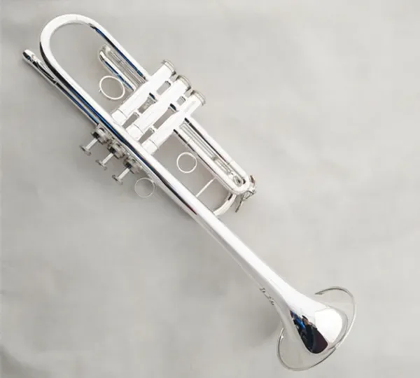Professional C-Key Trumpet with Silver Plating - Image 6