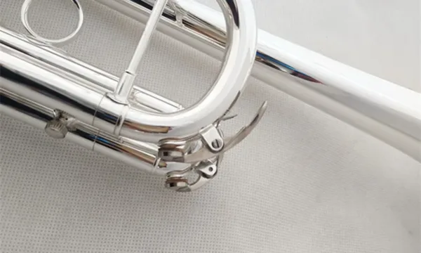 Professional C-Key Trumpet with Silver Plating - Image 4