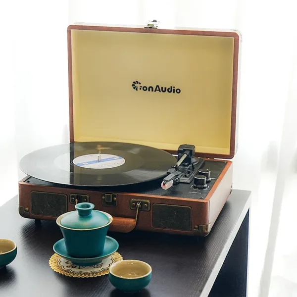 Portable Vinyl Vintage Record Player with Bluetooth 5.1 - Image 7