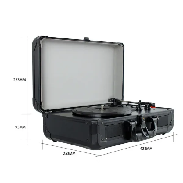 Retro Vintage record player with Integrated Bluetooth Speaker - Image 6